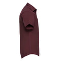 Bordeaux sombre - Side - Russell Collection - Chemise - Homme