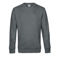 Gris foncé Chiné - Front - B&C - Pull KING - Homme