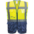 Jaune-Bleu marine - Front - Portwest - Gilet haute visibilité - Homme