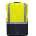 Jaune-Bleu marine - Back - Portwest - Gilet haute visibilité - Homme