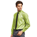 Vert citron - Back - Premier - Chemise formelle PREMIER - Homme