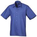 Bleu roi - Front - Premier - Chemise à manches courtes - Homme