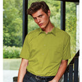 Vert citron - Back - Premier - Chemise à manches courtes - Homme