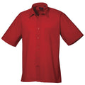 Rouge - Front - Premier - Chemise à manches courtes - Homme