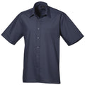 Bleu marine - Front - Premier - Chemise à manches courtes - Homme