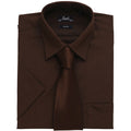 Marron - Back - Premier - Chemise à manches courtes - Homme