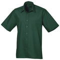 Vert bouteille - Front - Premier - Chemise à manches courtes - Homme