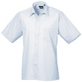 Bleu clair - Front - Premier - Chemise à manches courtes - Homme