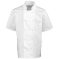 Blanc - Front - Premier - Veste de chef à manches courtes