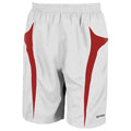 Blanc-Rouge - Front - Spiro - Short de sport - Homme