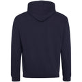 Bleu marine- Gris chiné - Back - Awdis - Sweatshirt VARSITY - Homme