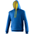 Bleu roi- Jaune - Front - Awdis - Sweatshirt VARSITY - Homme