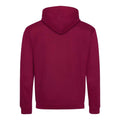 Bordeaux - gris foncé - Back - Awdis - Sweatshirt VARSITY - Homme