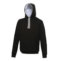 Noir - blanc - Front - Awdis - Sweatshirt VARSITY - Homme