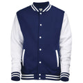 Bleu marine-Blanc - Front - Awdis - Veste - Hommes