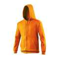 Jaune foncé - Side - Awdis - Sweatshirt à capuche et fermeture zippée - Homme