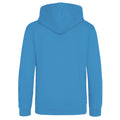 Bleu saphir-Gris chiné - Back - Awdis - Sweatshirt à capuche et fermeture zippée - Homme