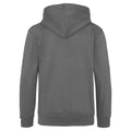 Gris foncé-Noir - Back - Awdis - Sweatshirt à capuche et fermeture zippée - Homme