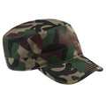 Camouflage jungle - Front - Beechfield - Casquette armée à motif camouflage 100% coton - Adulte unisexe