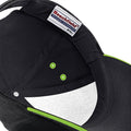 Noir-Vert clair - Pack Shot - Beechfield - Casquette 100% coton - Adulte unisexe