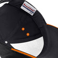 Noir-Orange - Pack Shot - Beechfield - Casquette 100% coton - Adulte unisexe