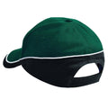 Vert bouteille-noir-blanc - Back - Beechfield - Casquette de baseball - Unisexe