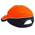 Orange-noir-blanc - Back - Beechfield - Casquette de baseball - Unisexe