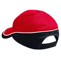 Rouge-noir - Back - Beechfield - Casquette de baseball - Unisexe