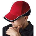 Rouge-noir - Side - Beechfield - Casquette de baseball - Unisexe