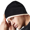 Noir-Pierre - Back - Beechfield - Bonnet bicolore - Adulte unisexe