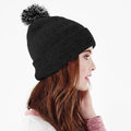 Noir-blanc - Back - Beechfield - Bonnet SNOWSTAR - Fille