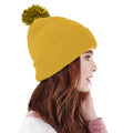 Jaune-noir - Back - Beechfield - Bonnet SNOWSTAR - Fille