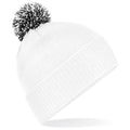 Blanc-noir - Front - Beechfield - Bonnet SNOWSTAR - Fille