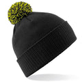 Noir-vert fluo - Front - Beechfield - Bonnet SNOWSTAR - Fille