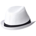 Blanc-Noir - Back - Beechfield - Chapeau Fedora - Unisexe