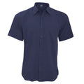 Bleu marine - Front - Henbury - Chemise de travail antibactérienne à manches courtes - Homme