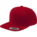 Rouge profond - Front - Yupoong - Casquette ajustable classique - Homme