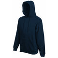 Bleu marine profond - Front - Fruit Of The Loom - Sweatshirt à capuche - Homme