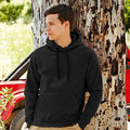 Noir - Side - Fruit Of The Loom - Sweatshirt à capuche - Homme