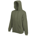 Olive - Front - Fruit Of The Loom - Sweatshirt à capuche - Homme