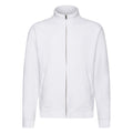 Blanc - Front - Fruit Of The Loom - Sweatshirt à fermeture zippée - Homme