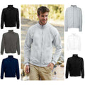 Gris - Side - Fruit Of The Loom - Sweatshirt à fermeture zippée - Homme