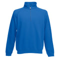 Bleu roi - Front - Fruit Of The Loom - Sweatshirt à fermeture zippée 1 quart - Homme