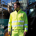 Jaune fluo - Back - Result Core - Veste softshell haute visibilité - Homme