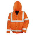 Orange - Front - Result Core - Veste coupe vent et imperméable, haute visibilité