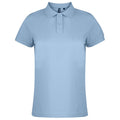 Bleu ciel - Front - Asquith & Fox - Polo uni - Femme