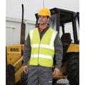 Jaune fluo - Back - Result - Gilet haute visibilité - Homme