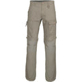 Beige foncé - Front - Kariban - Pantalon de travail transformable en short - Homme