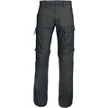 Noir - Front - Kariban - Pantalon de travail transformable en short - Homme