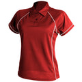 Rouge-Blanc - Front - Finden & Hales - Polo sport - Femme